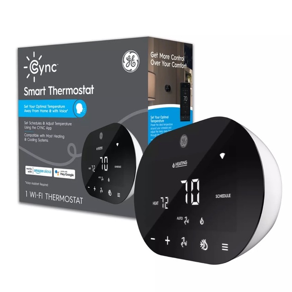 GE Cync Smart Thermostat, ENERGY STAR Certified Programmable WiFi Thermostat - Picture 1 of 3